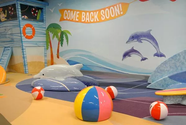 Beach themed play area